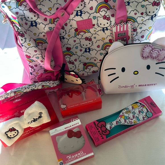 Hello Kitty Other - Hello Kitty Rainbow Bag Bundle - Pink and White